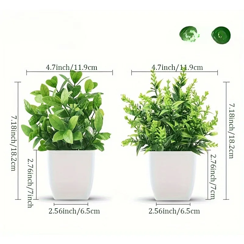 Bonsai Gardenia - 卸売人工盆栽グリーン偽植物鉢植え屋内と屋外の家の寝室の庭の装飾人工植物