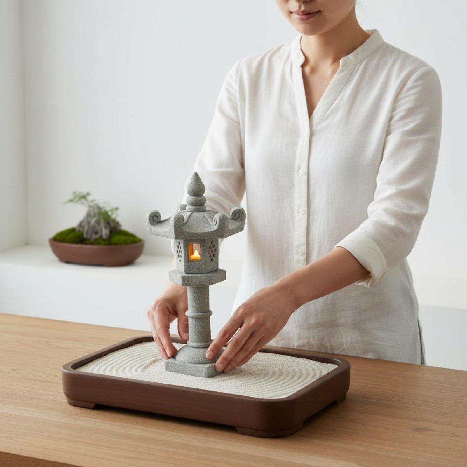 造園用ランタン 日本の石灯籠 ミニチュア禅庭装飾品 盆栽水槽 - Bonsai Garden Dc のレビューと価格