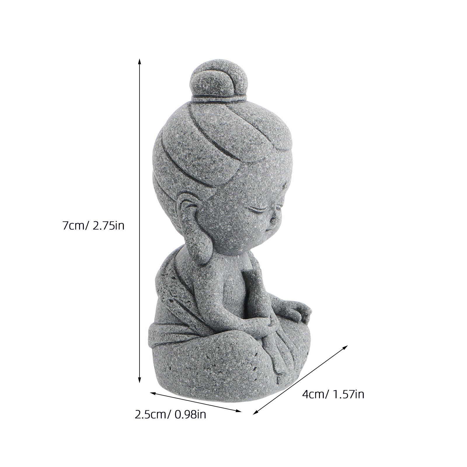 庭の入り口や室内の装飾に最適な、精巧なミニチュアの観音石仏像 - Bonsai Garden Mini のレビューと価格