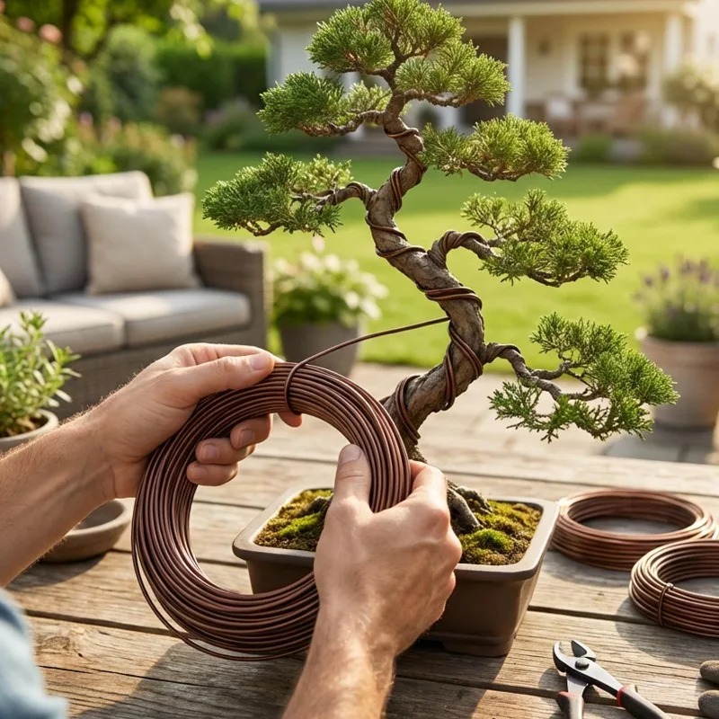 5 メートル盆栽トレーニングワイヤーセット庭の植物サポート用 - Bonsai Garden Design のレビューと価格