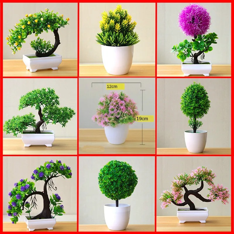 人工小型樹木鉢植え植物、偽物の盆栽、テーブル装飾用植物、家庭 - Bonsai Gardenia のレビューと価格