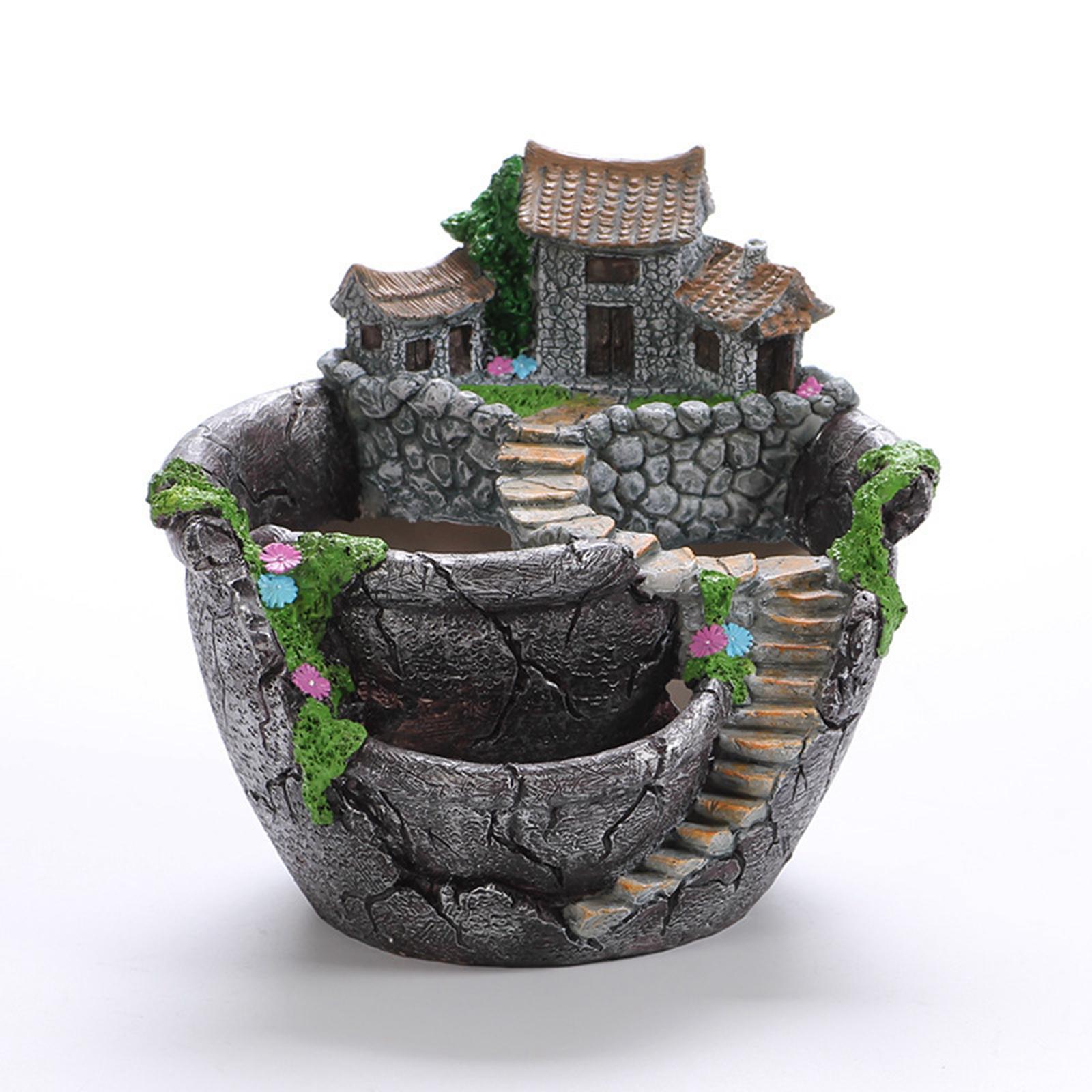 フラワーポット フェアリーガーデン デザイン マイクロランド - Bonsai Garden Design のレビューと価格