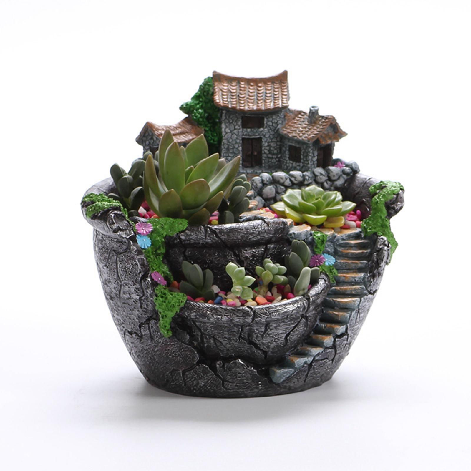フラワーポット フェアリーガーデン デザイン マイクロランド - Bonsai Garden Design のレビューと価格