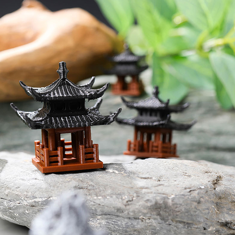 ミニ塔像妖精の庭の装飾古代建物モデル日本パビリオン装飾禅庭水 - Bonsai Garden Mini のレビューと価格