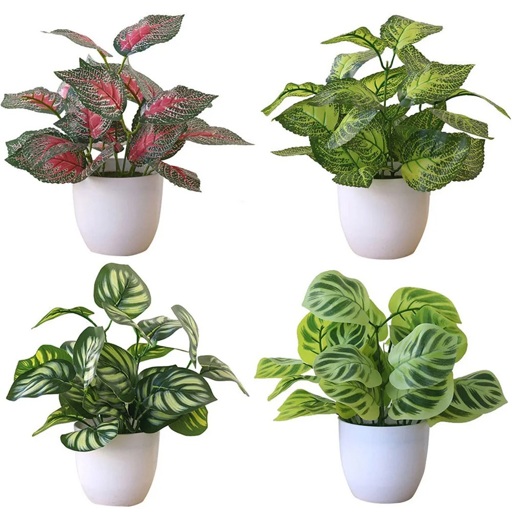 1PC 人工観葉植木鉢盆栽パーティーモールホームデスクトップ - Bonsai Garden Mini のレビューと価格